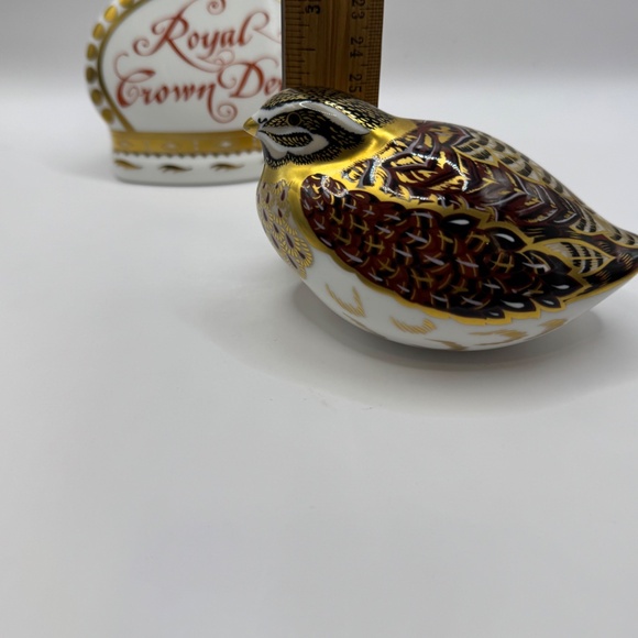 Royal Crown Derby Dappled Quail bone china paperweight figurine. EUC. - Picture 10 of 12